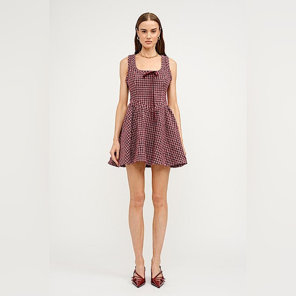 NWT Sofie the Label | ISABEL HOUNDSTOOTH DRESS
